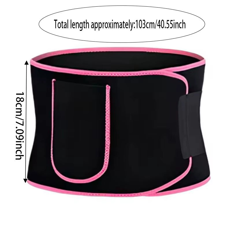 Sports Sweat Burst Waist Support Belt Shape Running Durable Waist Abdominal Fat Burning Training Belt Sauna Set Waist Trimmer