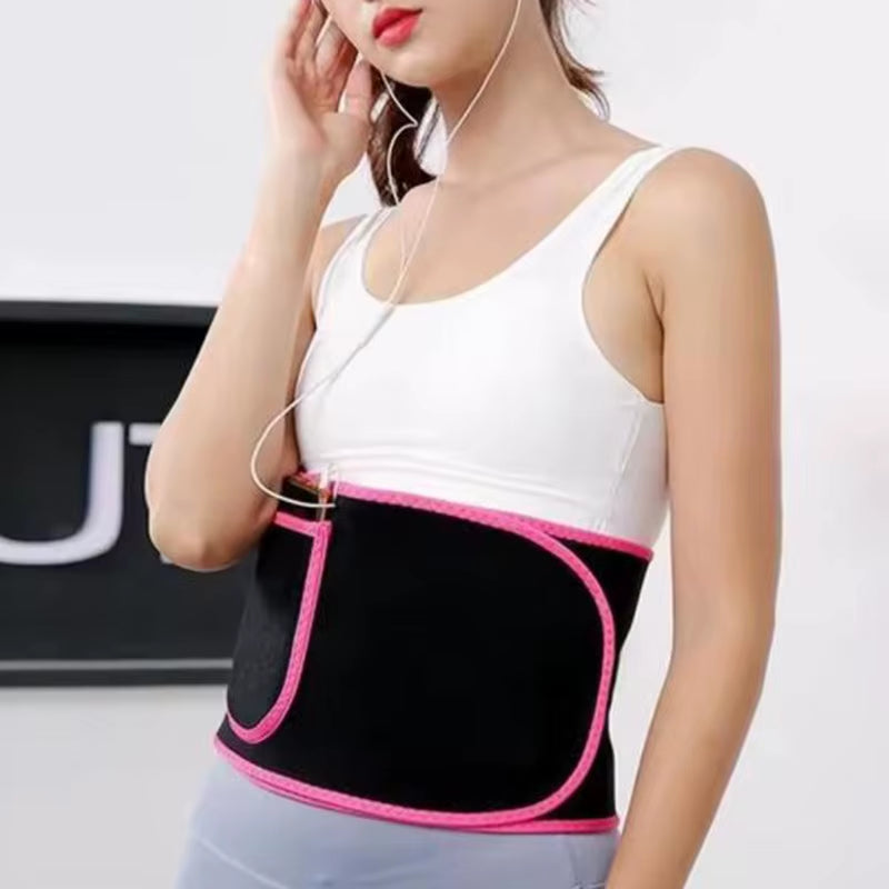 Sports Sweat Burst Waist Support Belt Shape Running Durable Waist Abdominal Fat Burning Training Belt Sauna Set Waist Trimmer