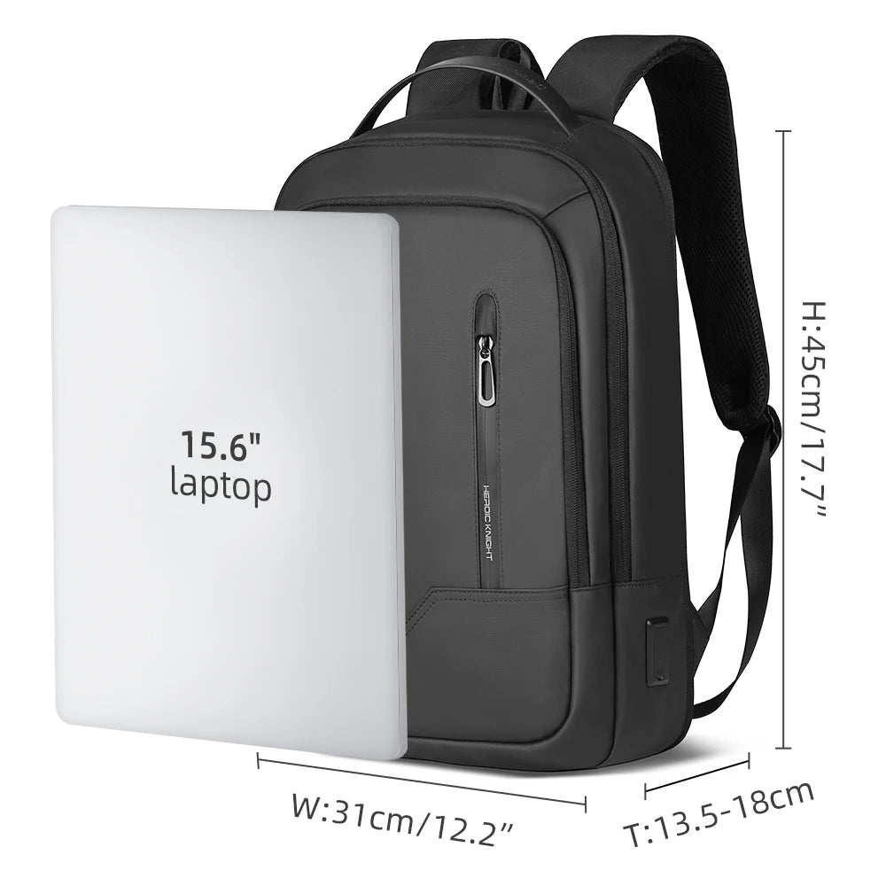 Slim Man Laptop Backpack Waterproof School Bag with USB Charging for Boys Teenagers Luxury Backpack Men on Work